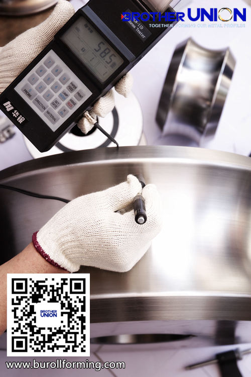 Steel Roll Hardness Test - Roll Forming Machine Тест твердости стальной рулоны - рулонная формовочная машина