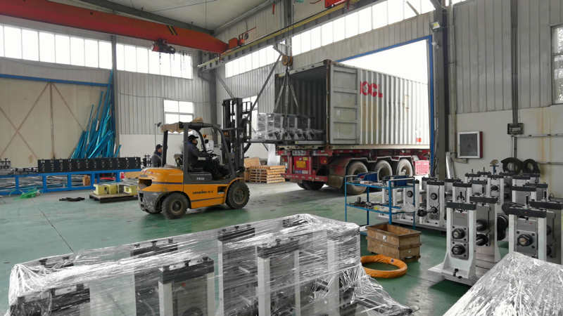 Loading the roll forming machines