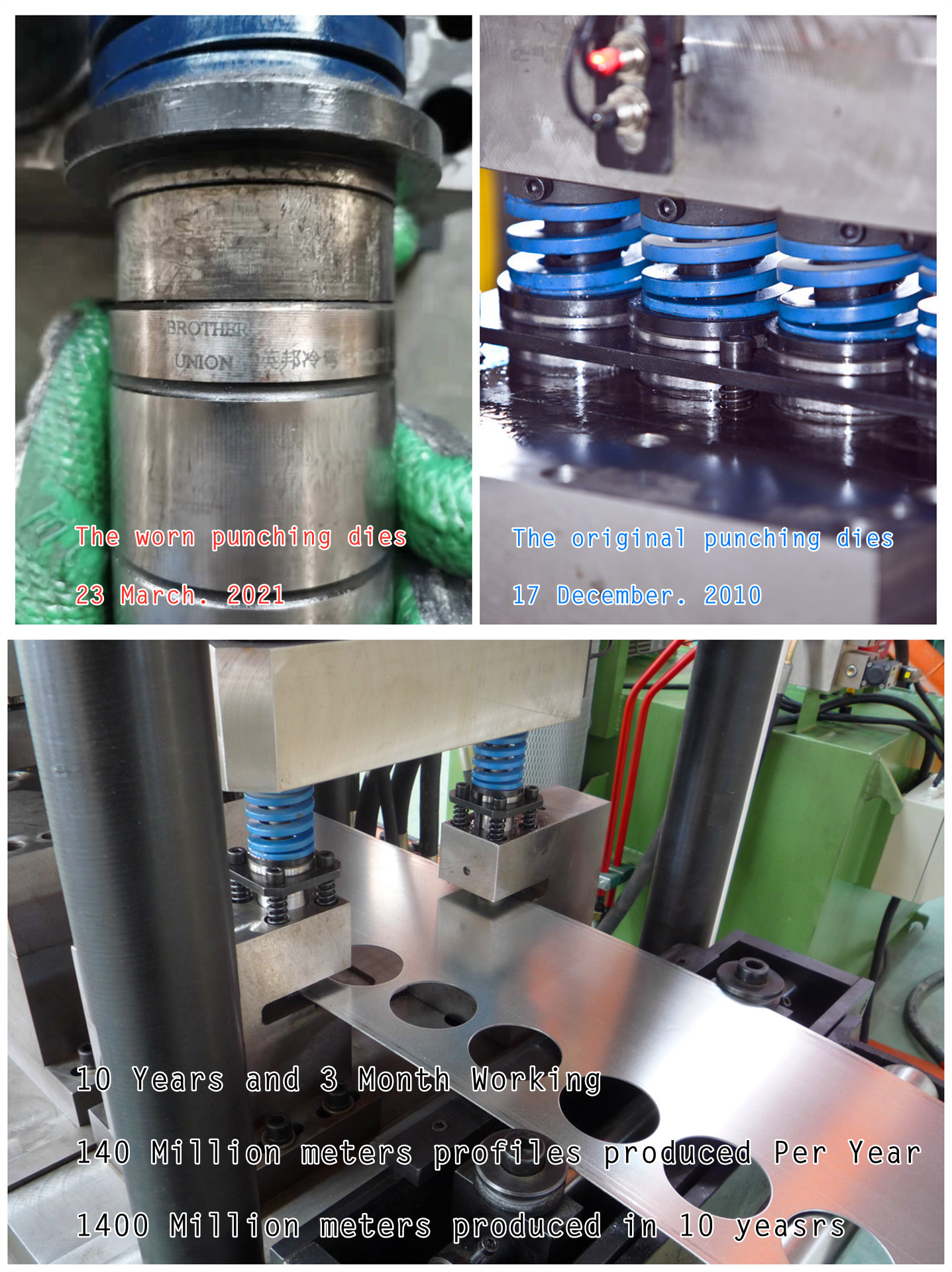 Штамповка качества умирает от оборудования Brother Union